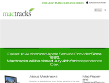 Tablet Screenshot of mactracks.com
